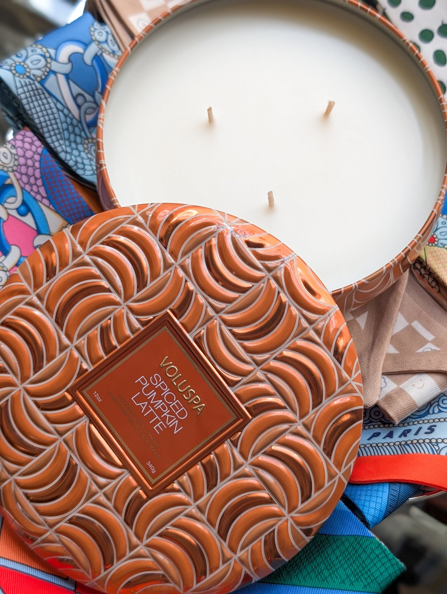 Spiced Pumpkin Latte Capsule 3 Wick Tin