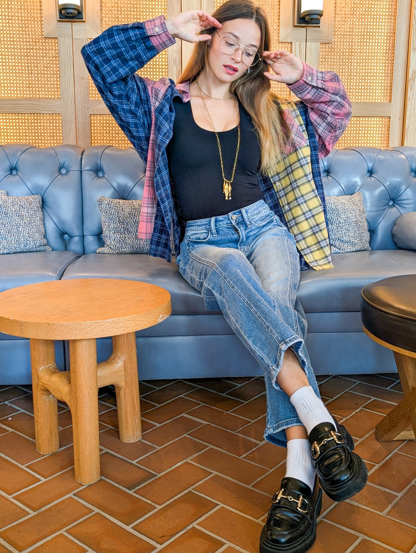 Neela Multi Color Plaid Flannel Shirt