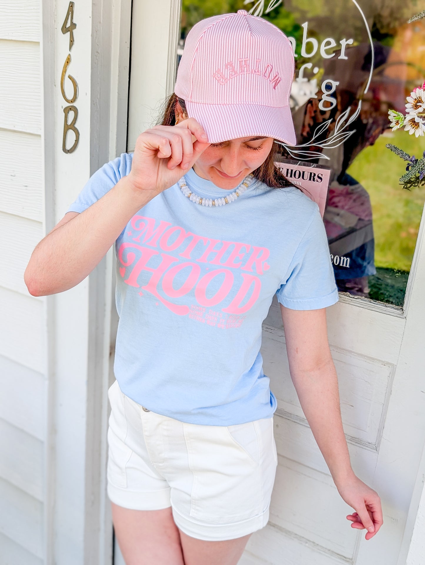 *FINAL SALE*Motherhood Graphic Garment-Dyed Heavy Cotton T-Shirt