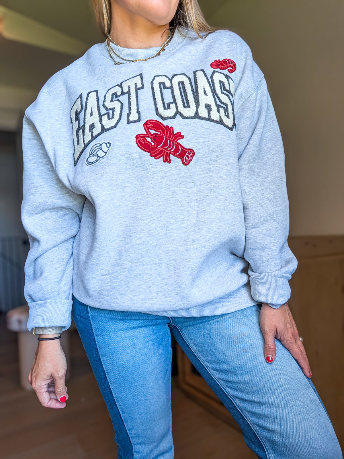 9134GK Modern Vintage Graphic Fleece Pullover