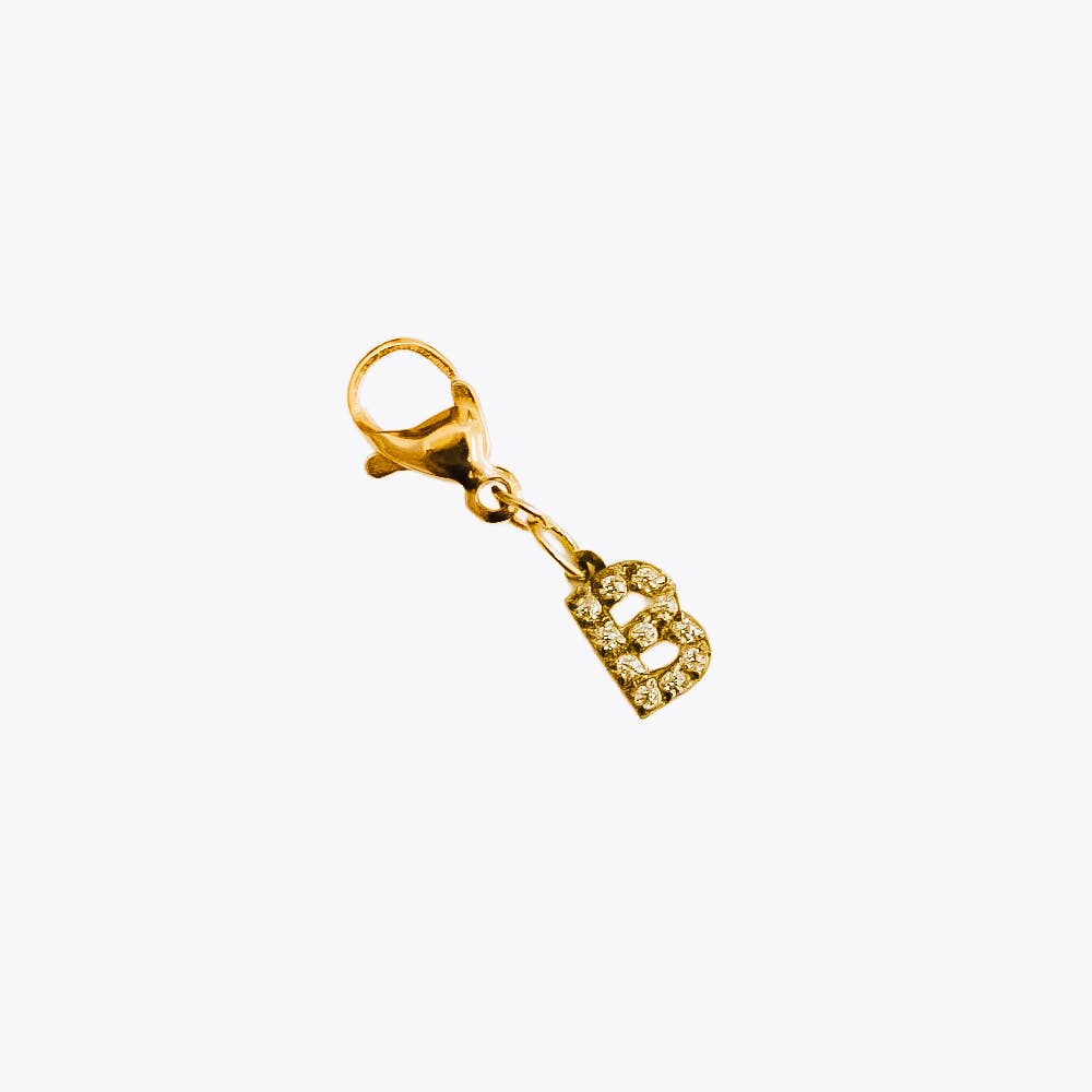 Initial Charm Bar Chanelle Charms - WATERPROOF