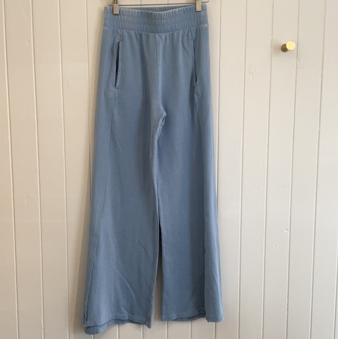 Mineral Wash Flared Sweat Pants with Pockets