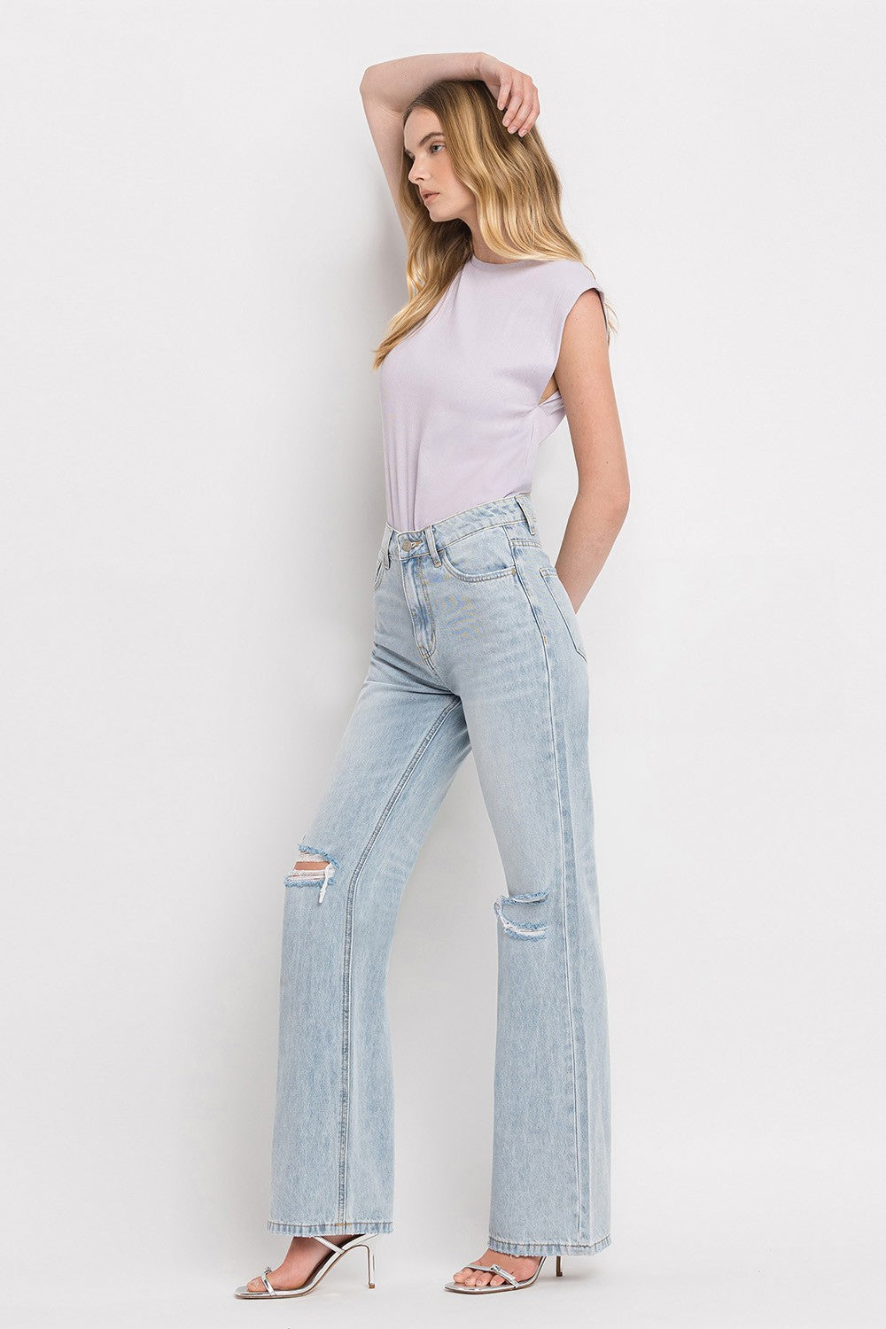 *FINAL SALE*Vervet by Flying Monkey 90'S Vintage Super High Rise Flare Jeans