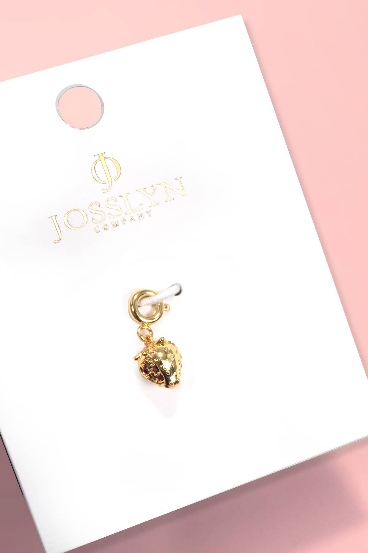 Charm 18K Real Gold Dipped with Spring Ring Clasp