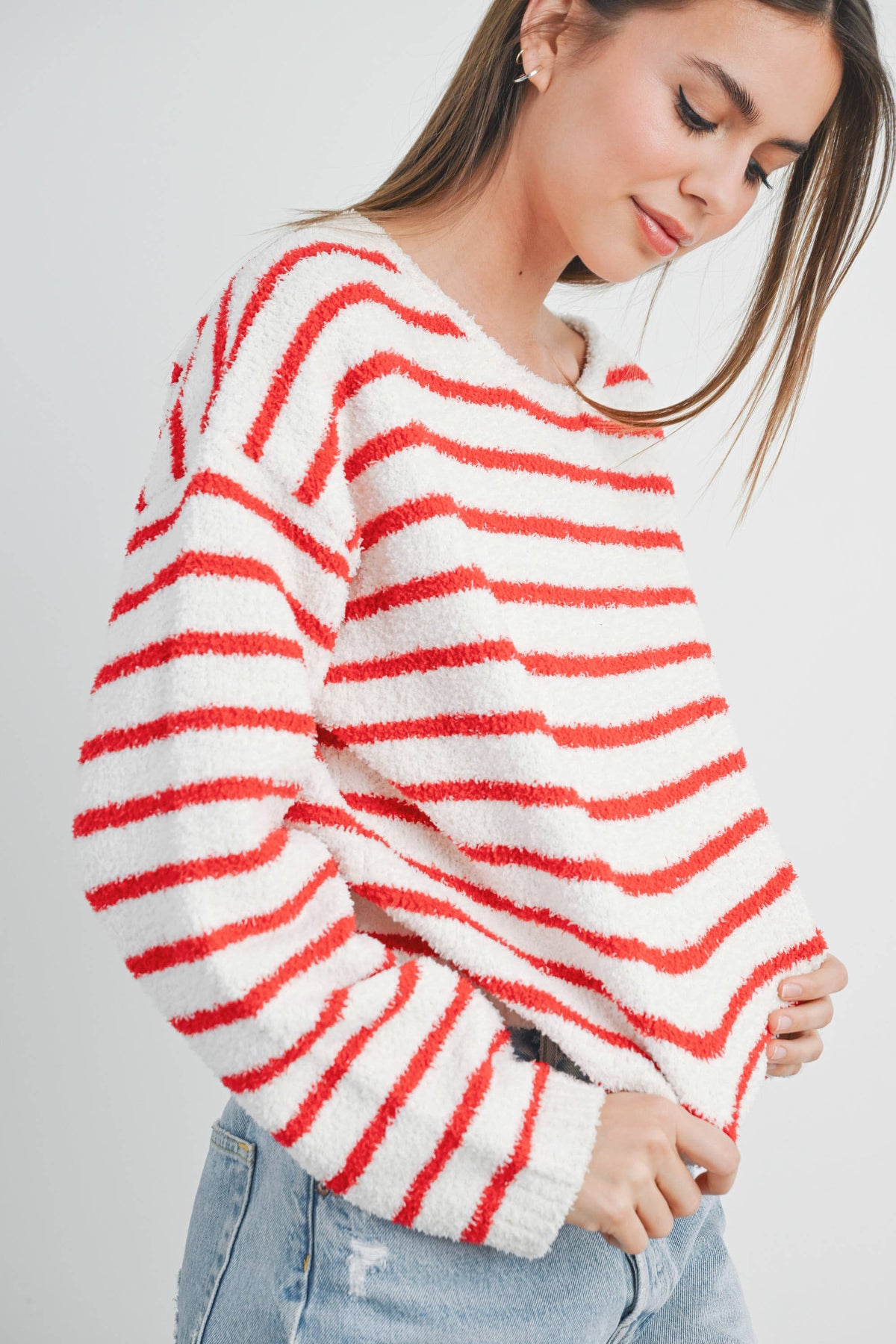 Basic Striped Knit Sweater