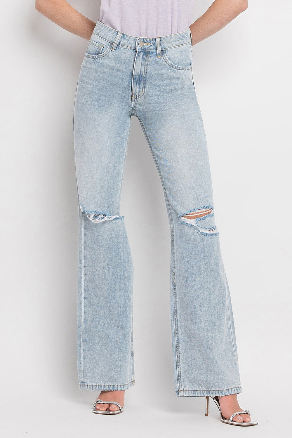 *FINAL SALE*Vervet by Flying Monkey 90'S Vintage Super High Rise Flare Jeans