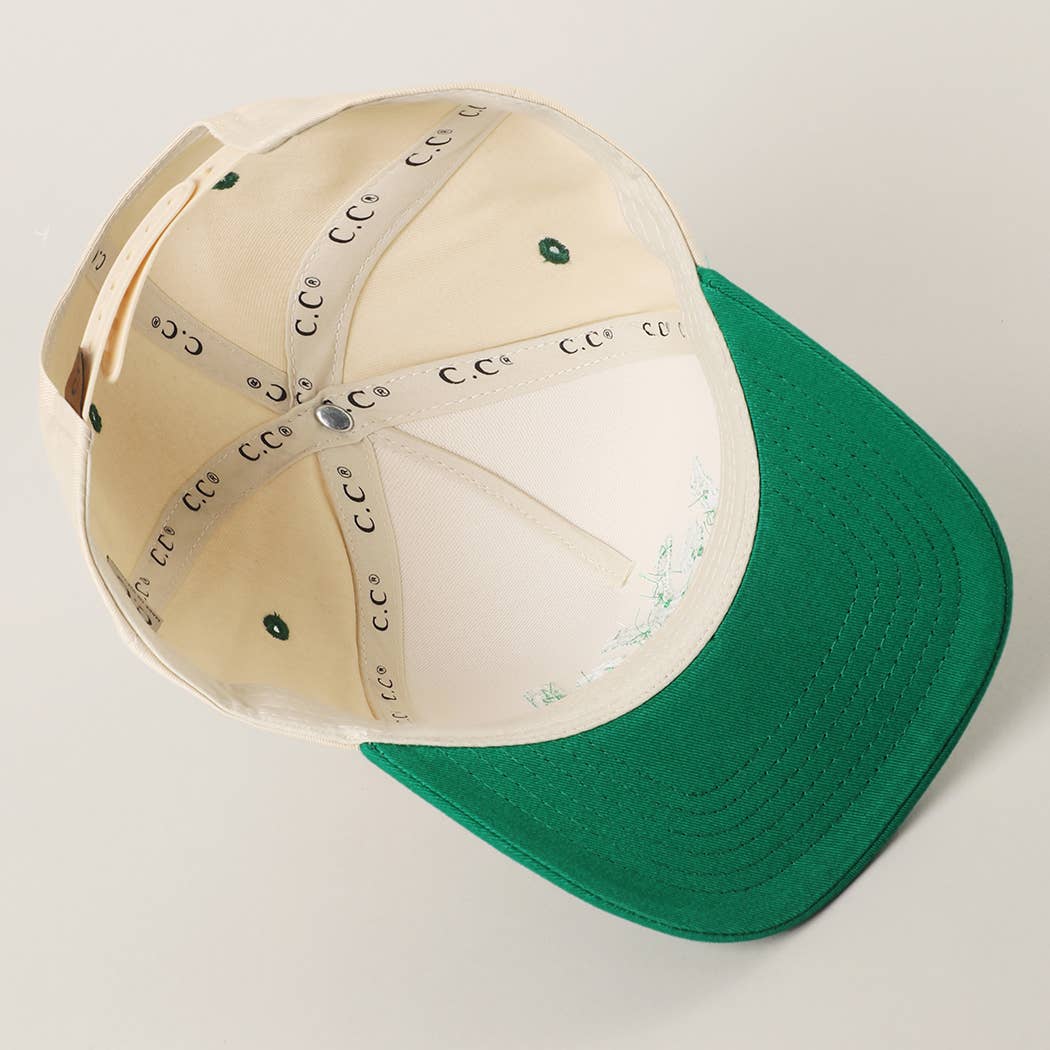 *FINAL SALE* Double Horseshoe Clover Luck Embroidery Trucker Hat