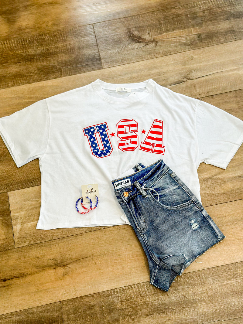 USA Crop Tank 