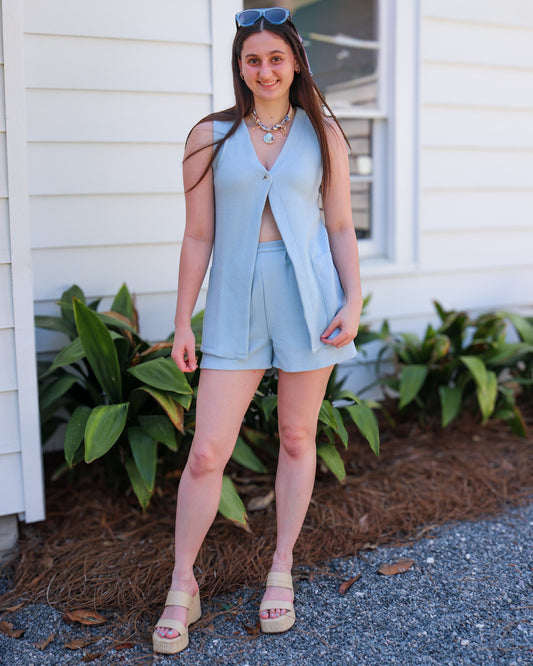 Pleated Detail Shorts