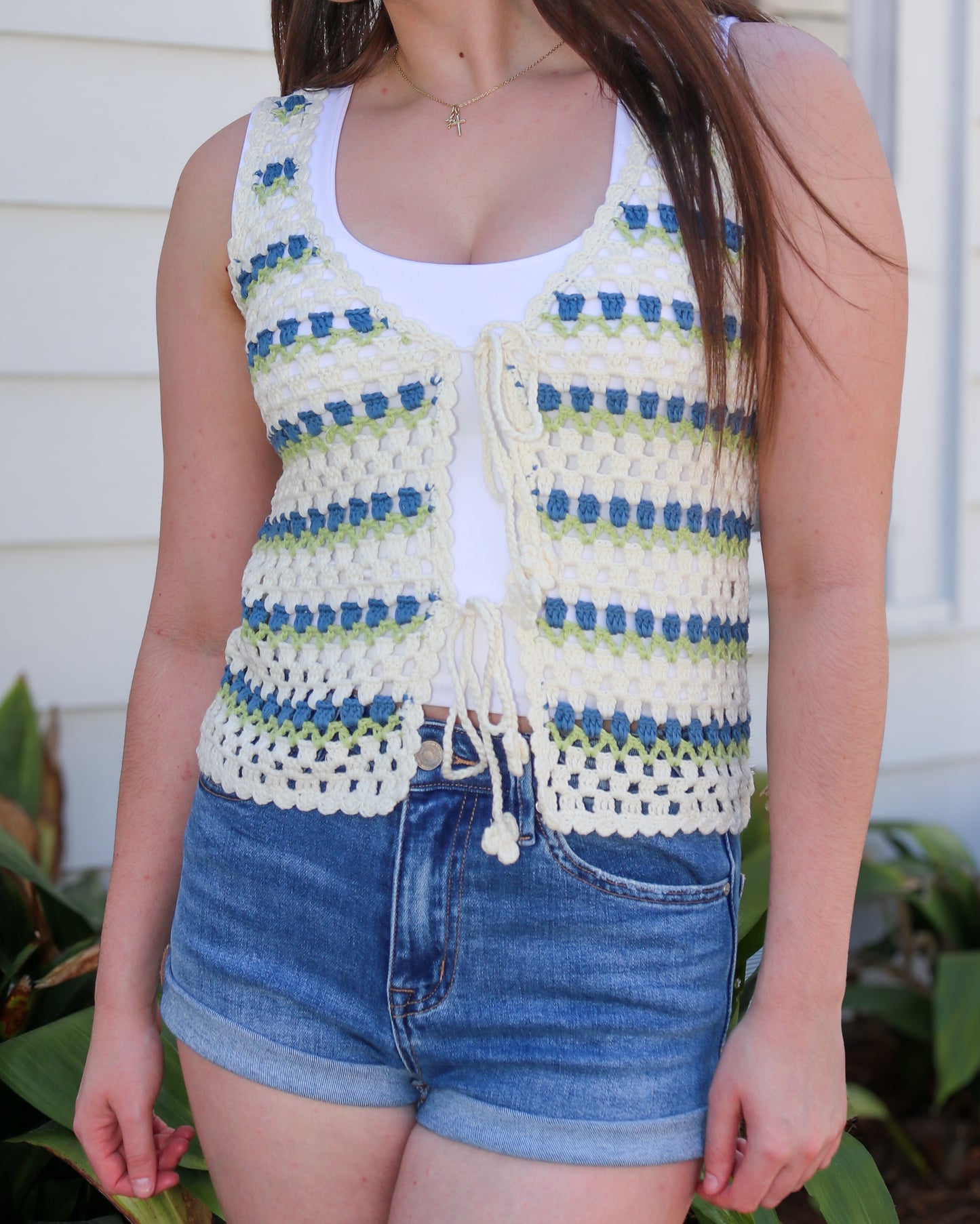 Stairsteps Crochet Vest