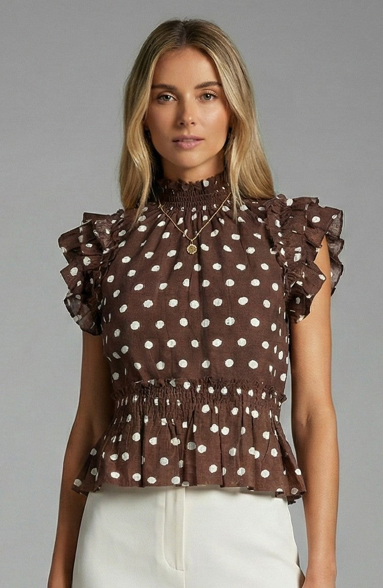 *FINAL SALE* Chestnut Moon Blouse