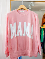 *FINAL SALE*“Mama” Ribbed Long Sleeve Top