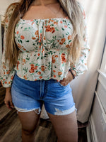 Lily Mid Rise Distressed Denim Shorts