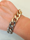 Two Toned Plated Bracelet