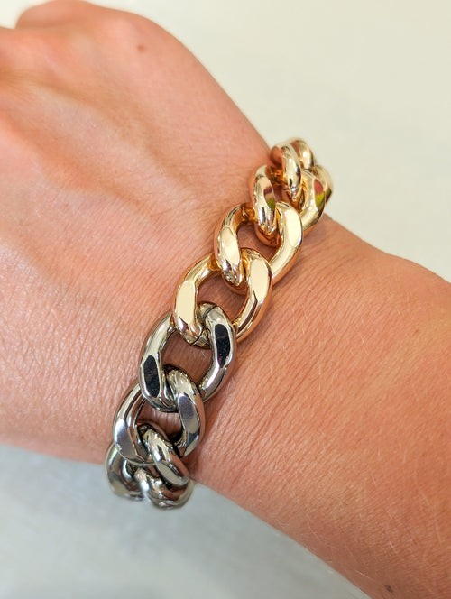 Two Toned Plated Bracelet