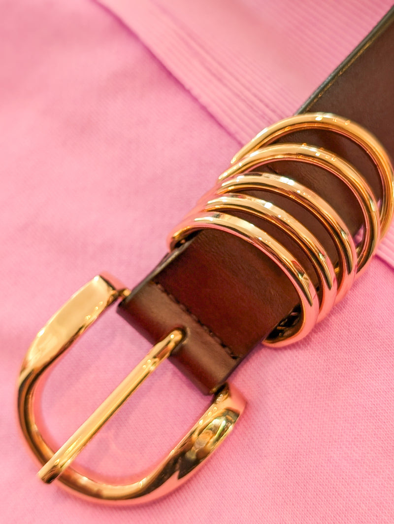 Adjustable Gold Buckle Belt