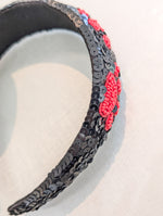 Sequin Pawty Headband Black/Red