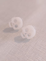 Glow in the Dark Skull Studs