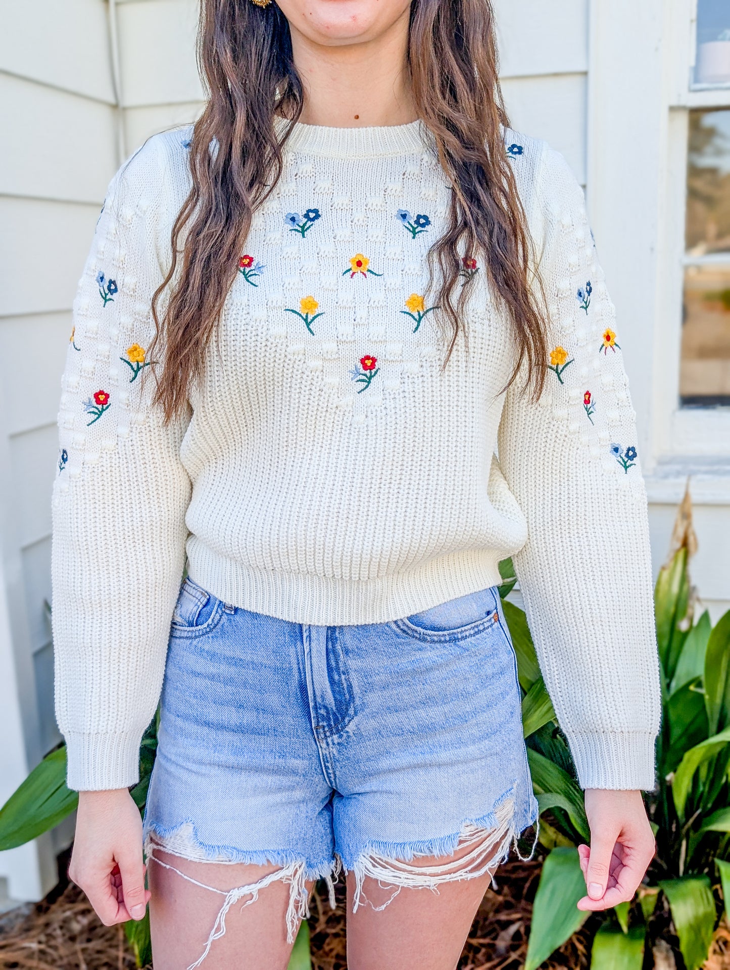 Bettie Embroidered Sweater