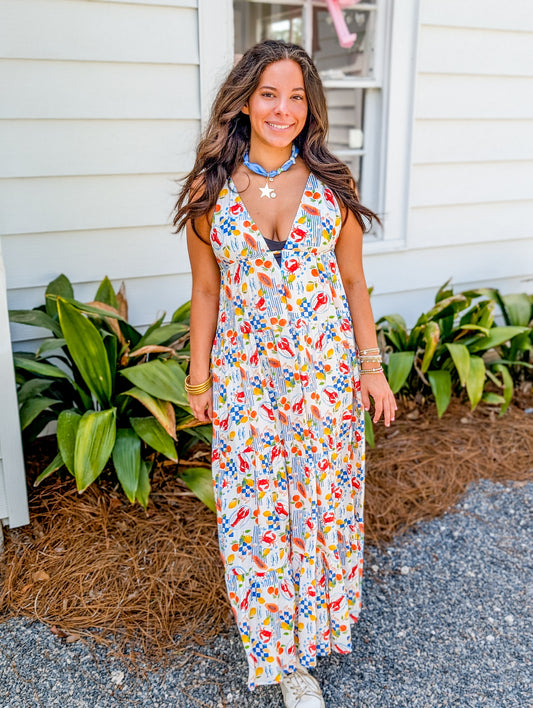 Mykonos Market Maxi Dress