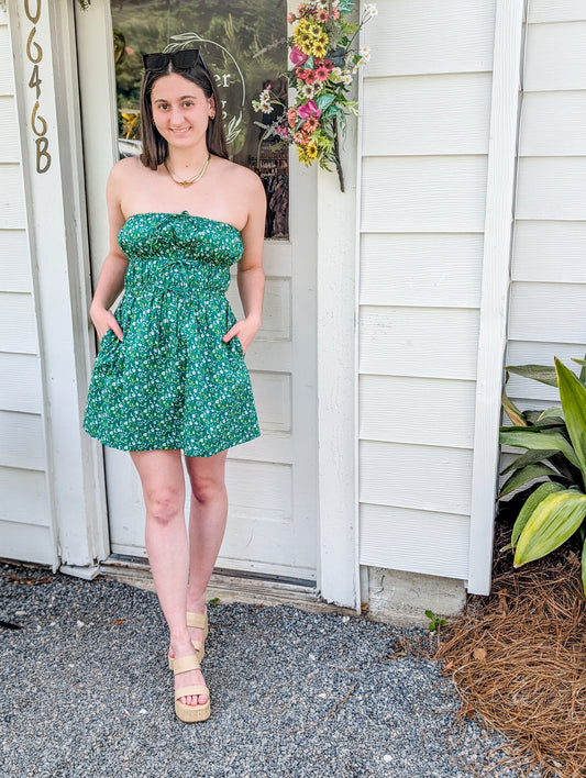 Sun Escape Tube Mini Dress