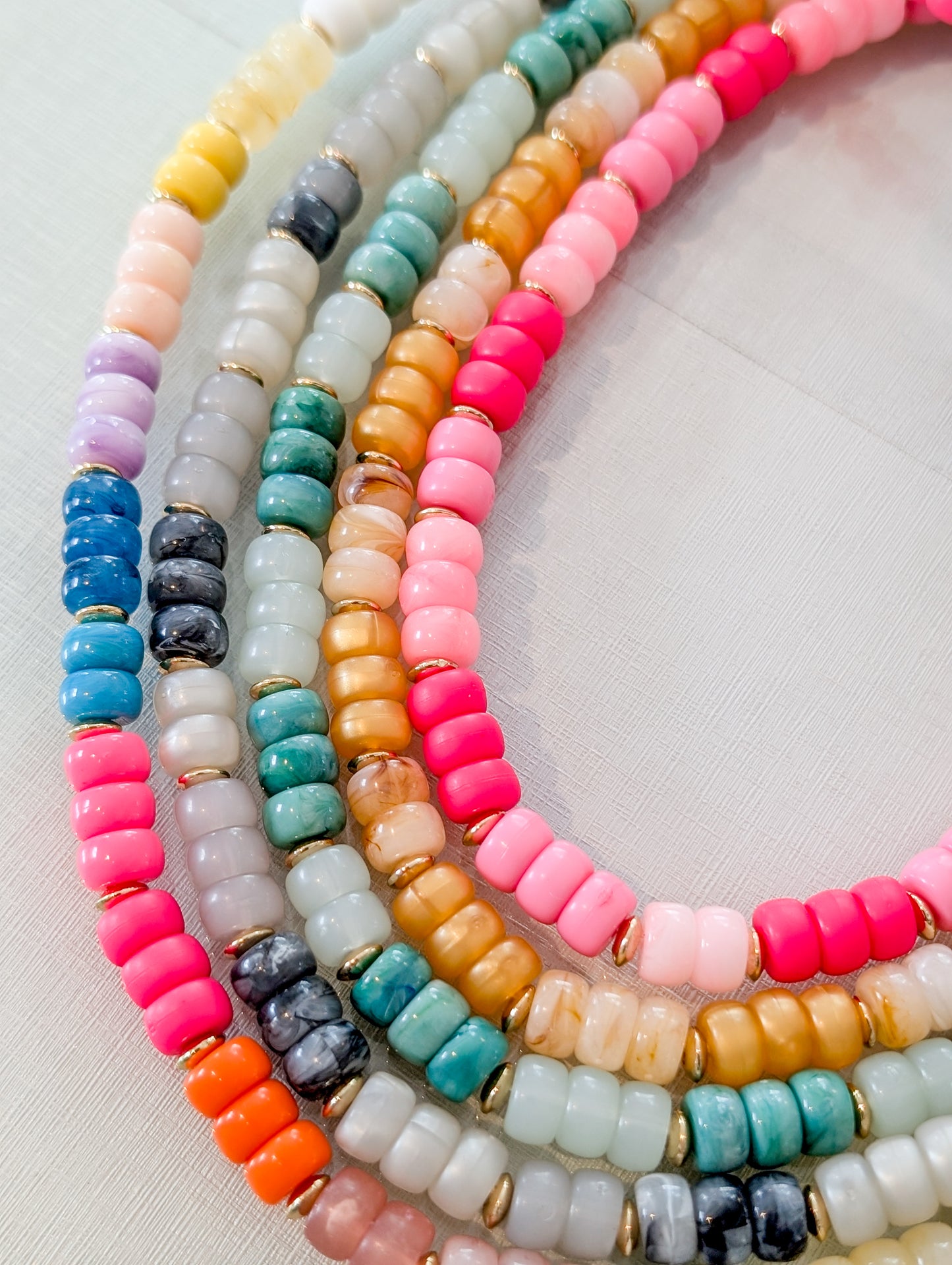 16" Lobster Clasp Small Beaded Necklace