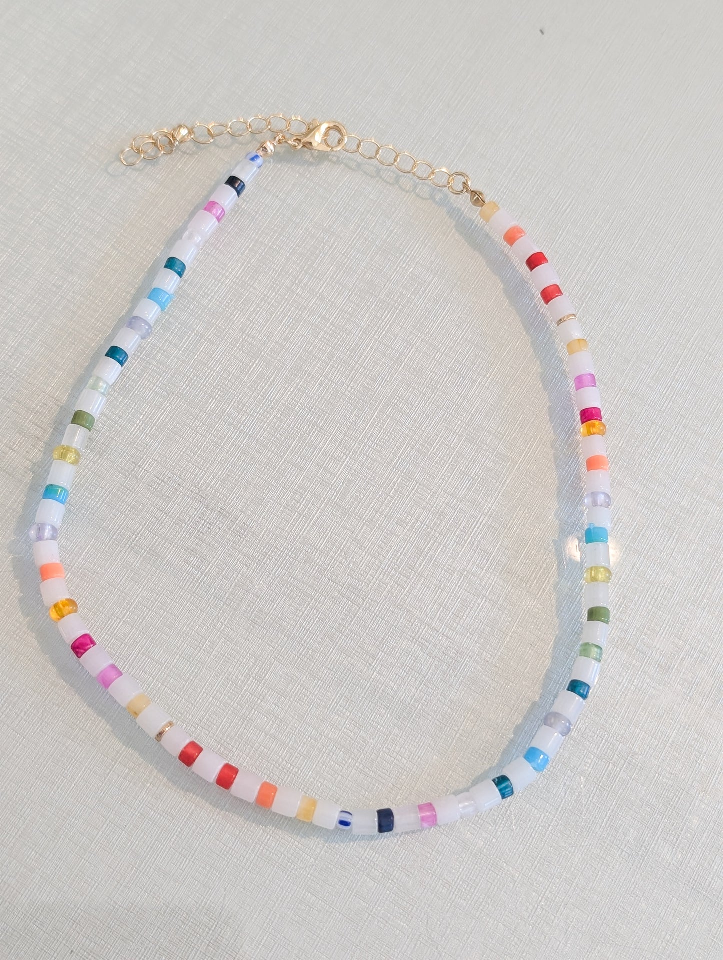 Multi Color Bead Choker