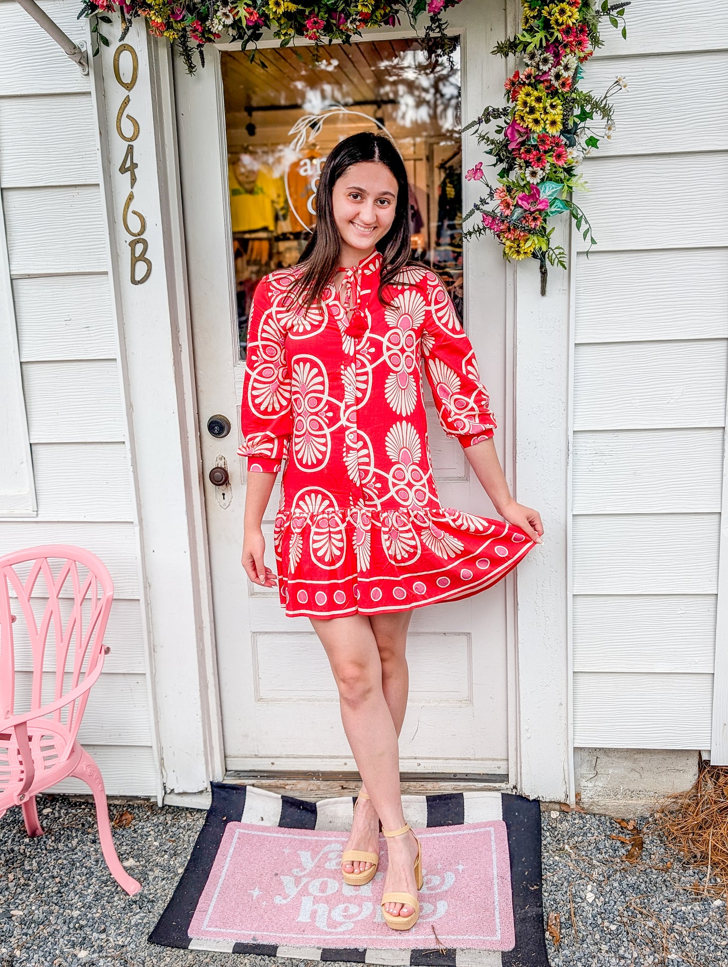 *FINAL SALE* Festival Medallion Short Dress