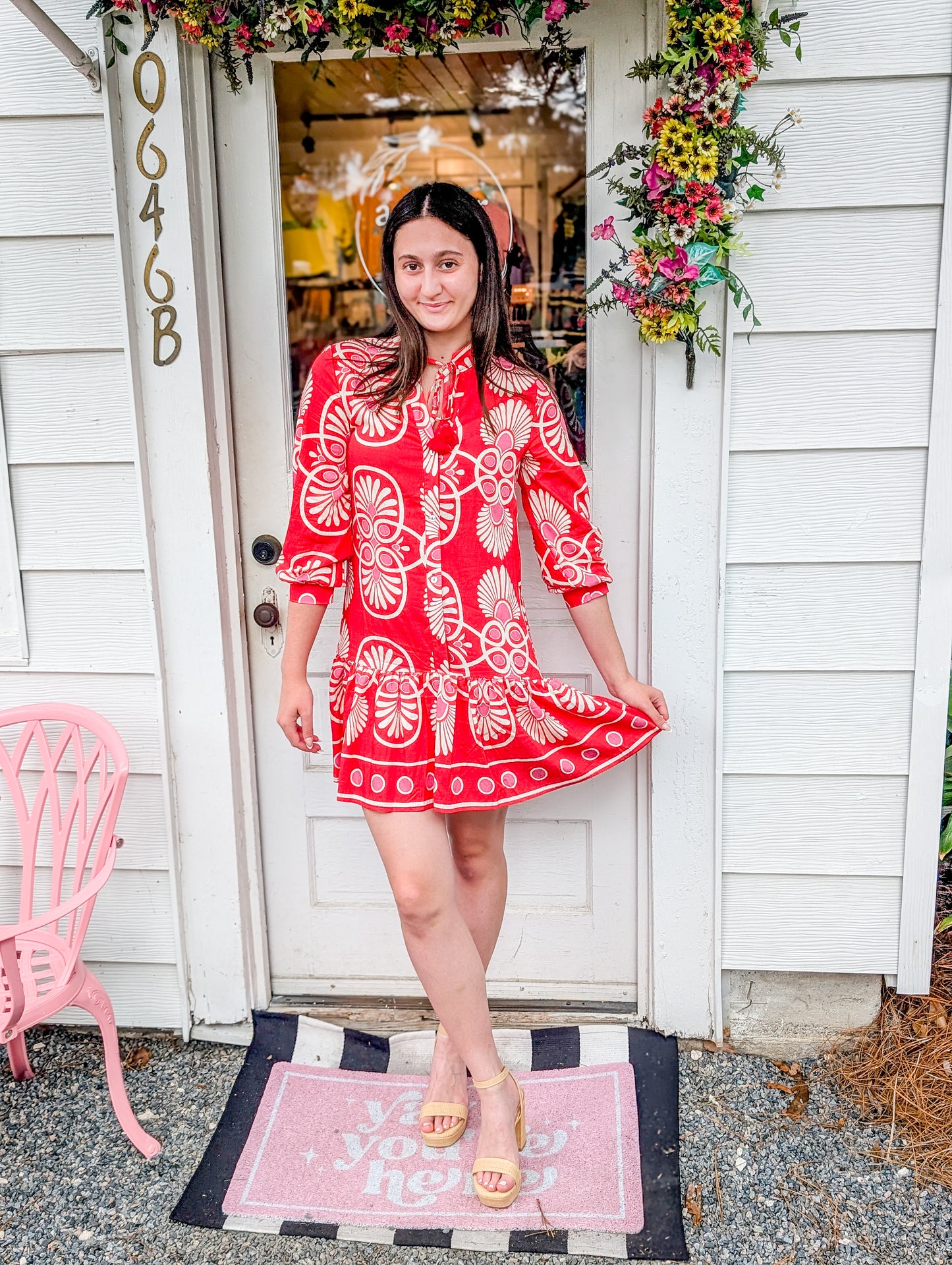 *FINAL SALE* Festival Medallion Short Dress