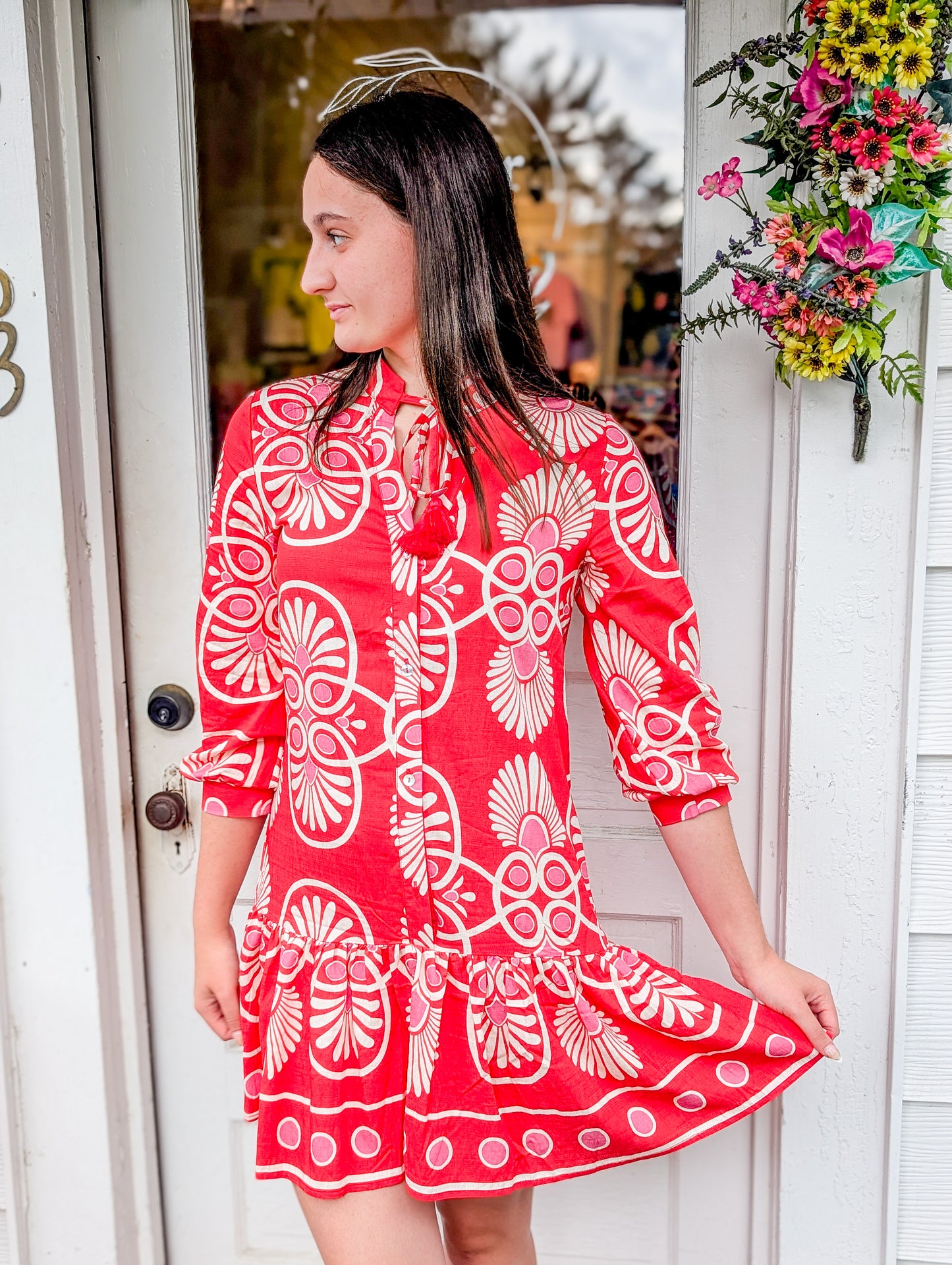*FINAL SALE* Festival Medallion Short Dress