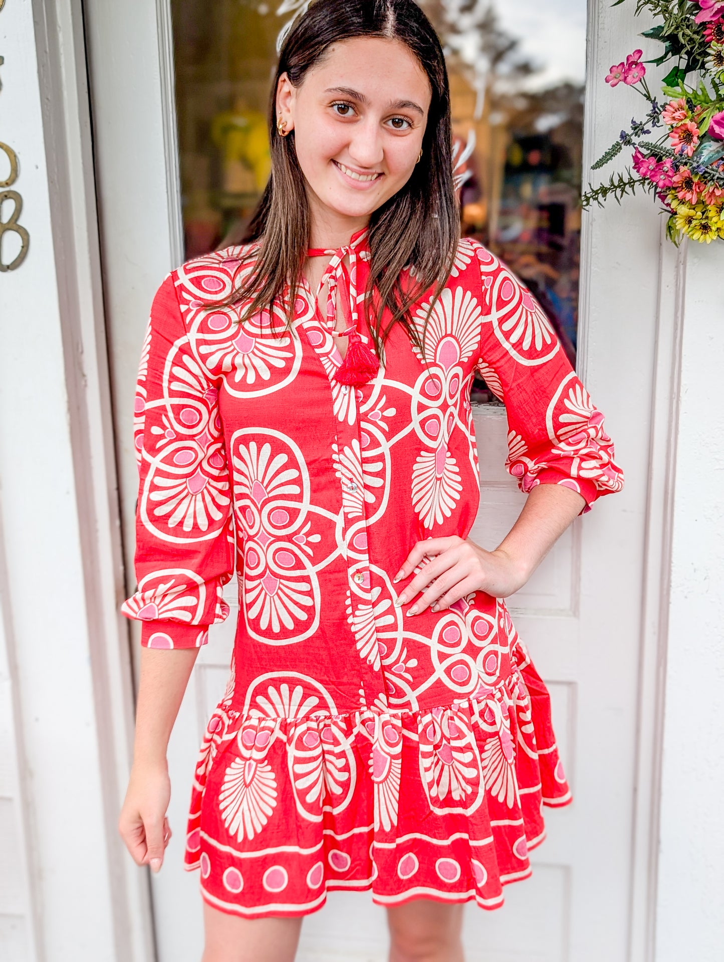 *FINAL SALE* Festival Medallion Short Dress