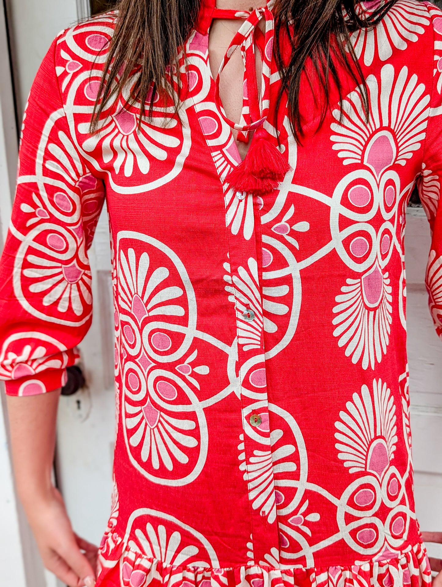*FINAL SALE* Festival Medallion Short Dress