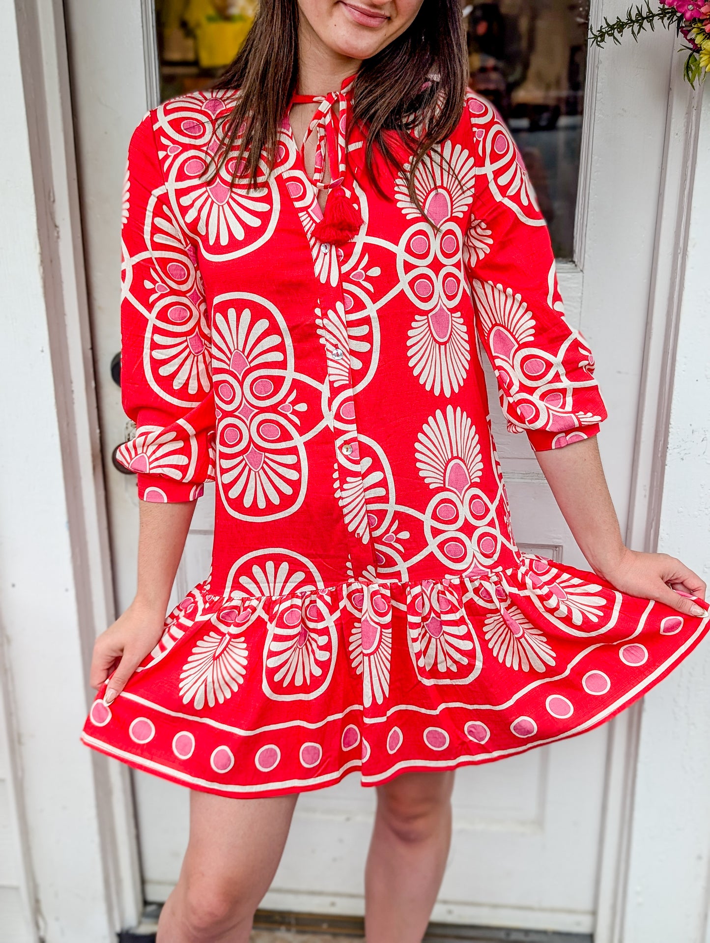 *FINAL SALE* Festival Medallion Short Dress