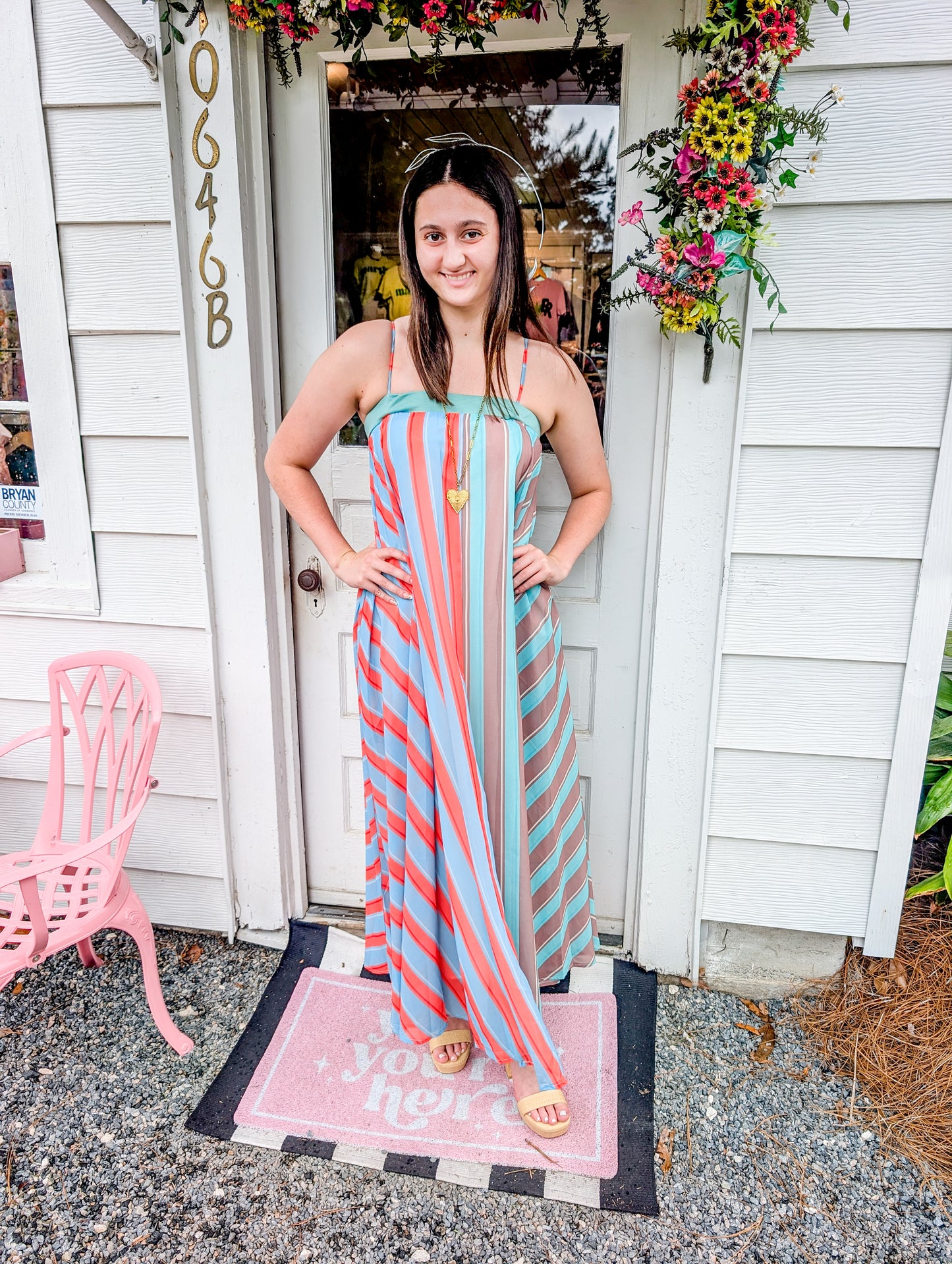*FINAL SALE* Serafina Striped Maxi