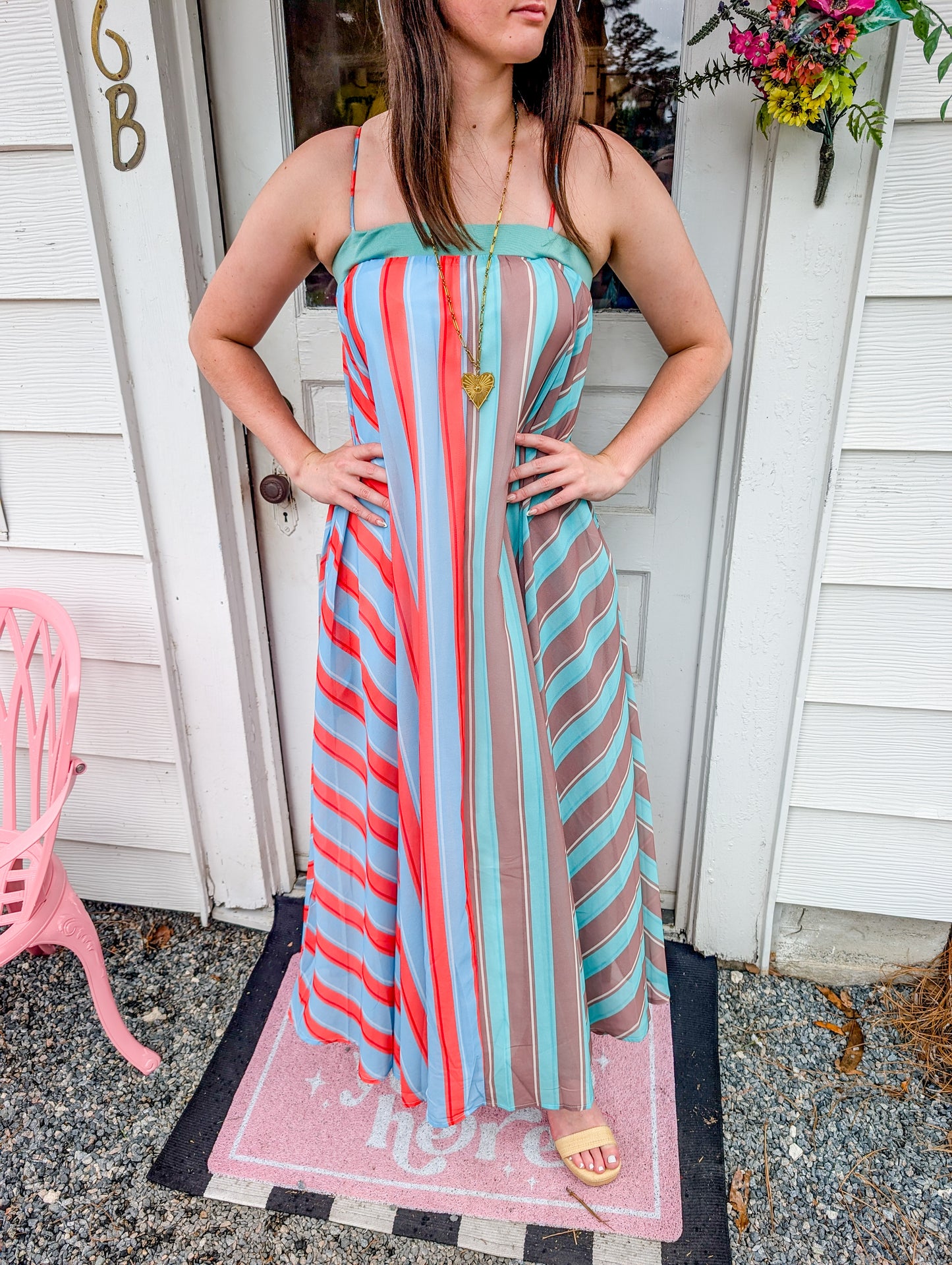 *FINAL SALE* Serafina Striped Maxi