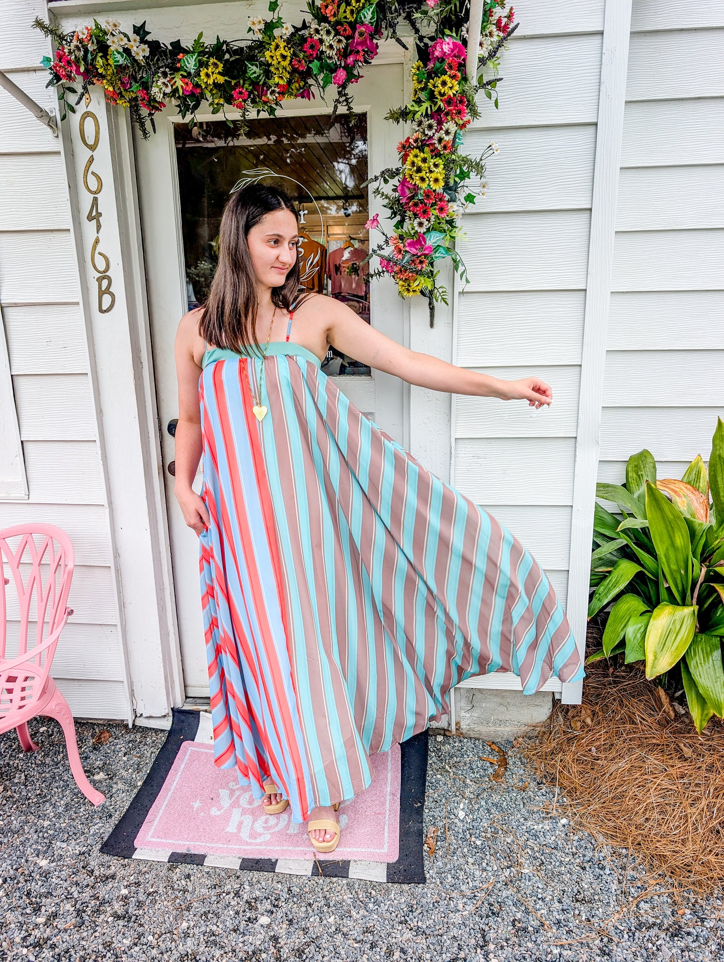 *FINAL SALE* Serafina Striped Maxi