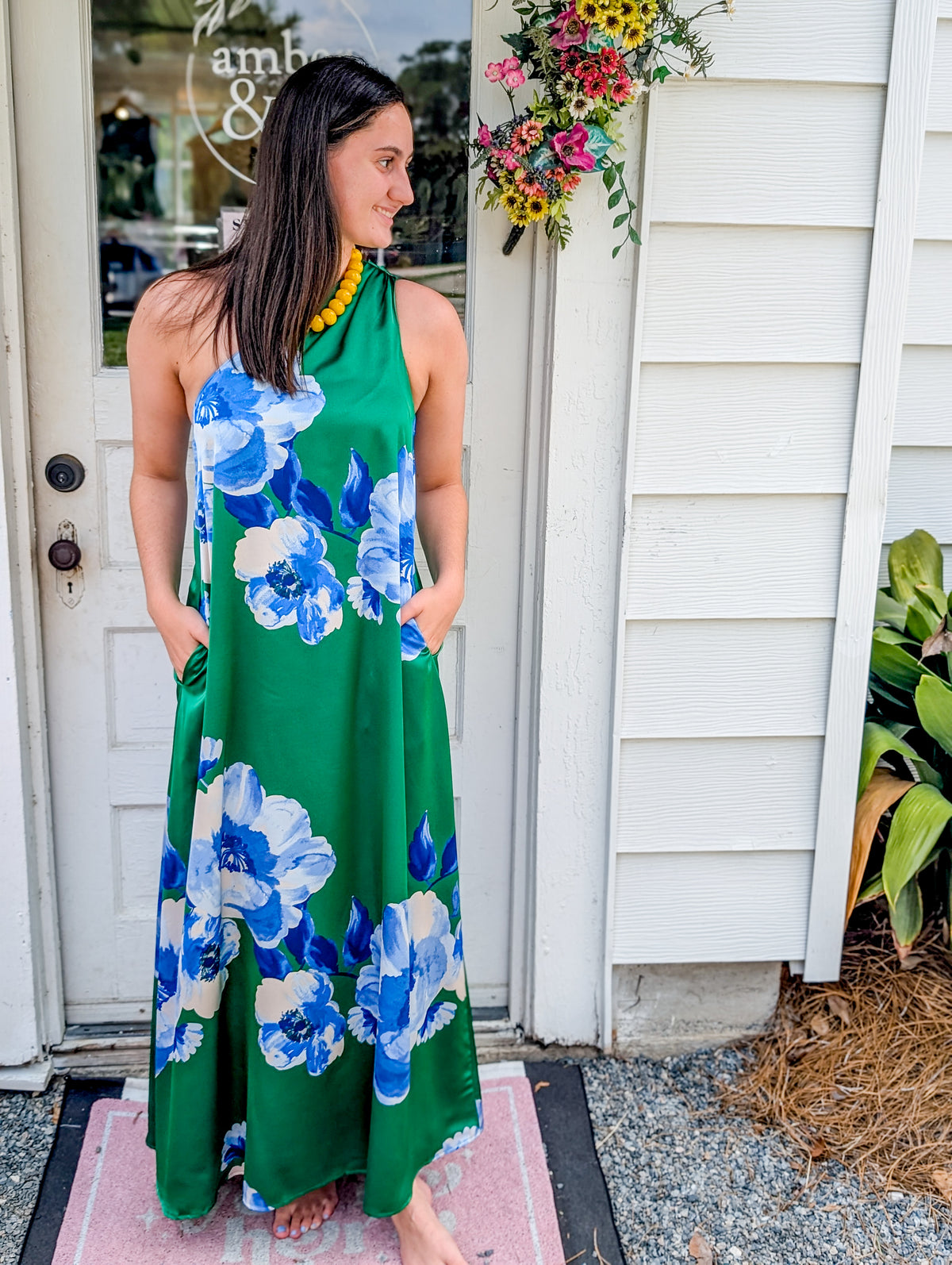 *FINAL SALE* Glena Floral Pleated Maxi Dress