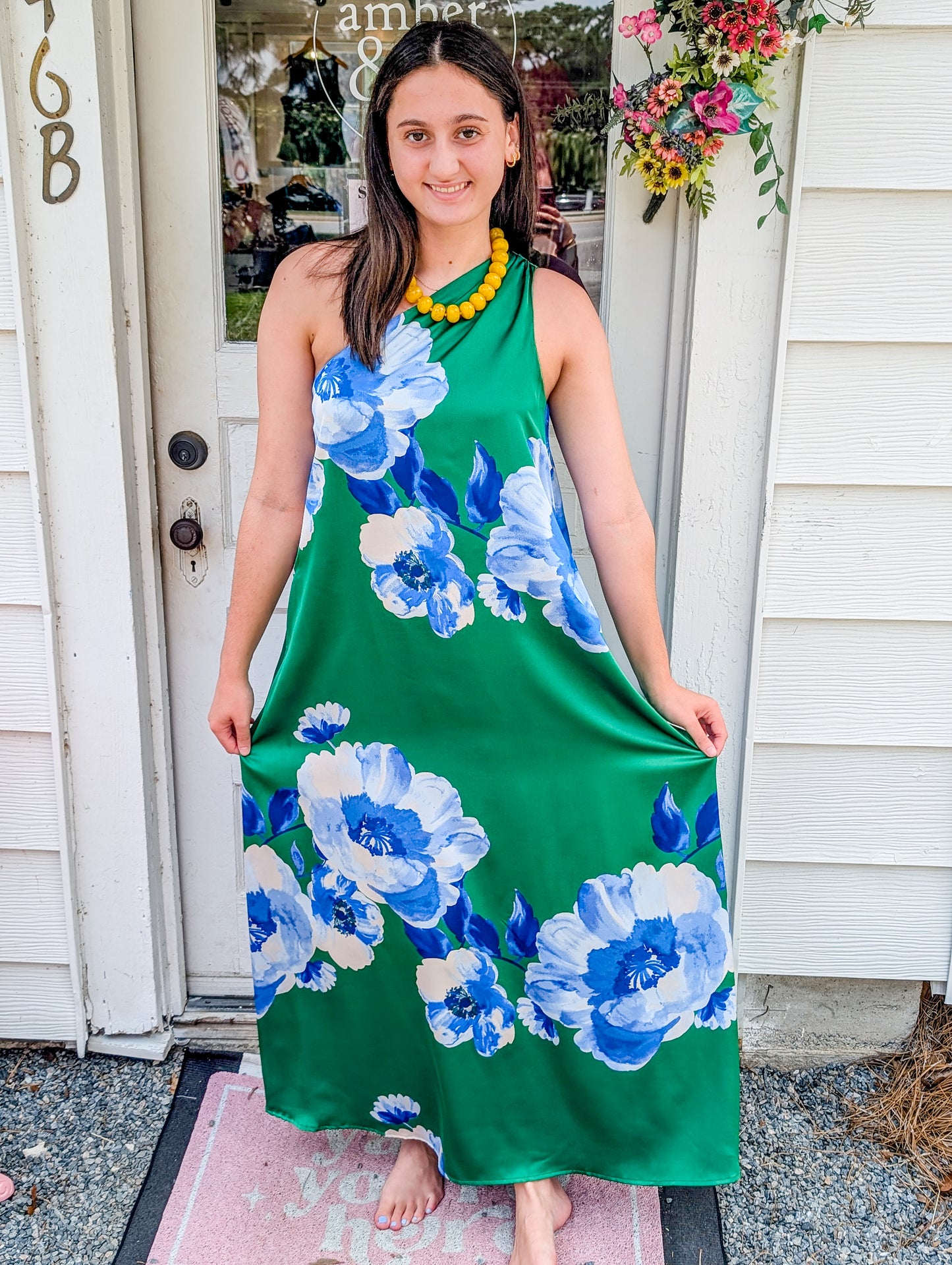 *FINAL SALE* Glena Floral Pleated Maxi Dress