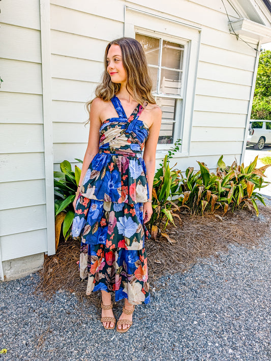 Night Blossom Maxi Dress