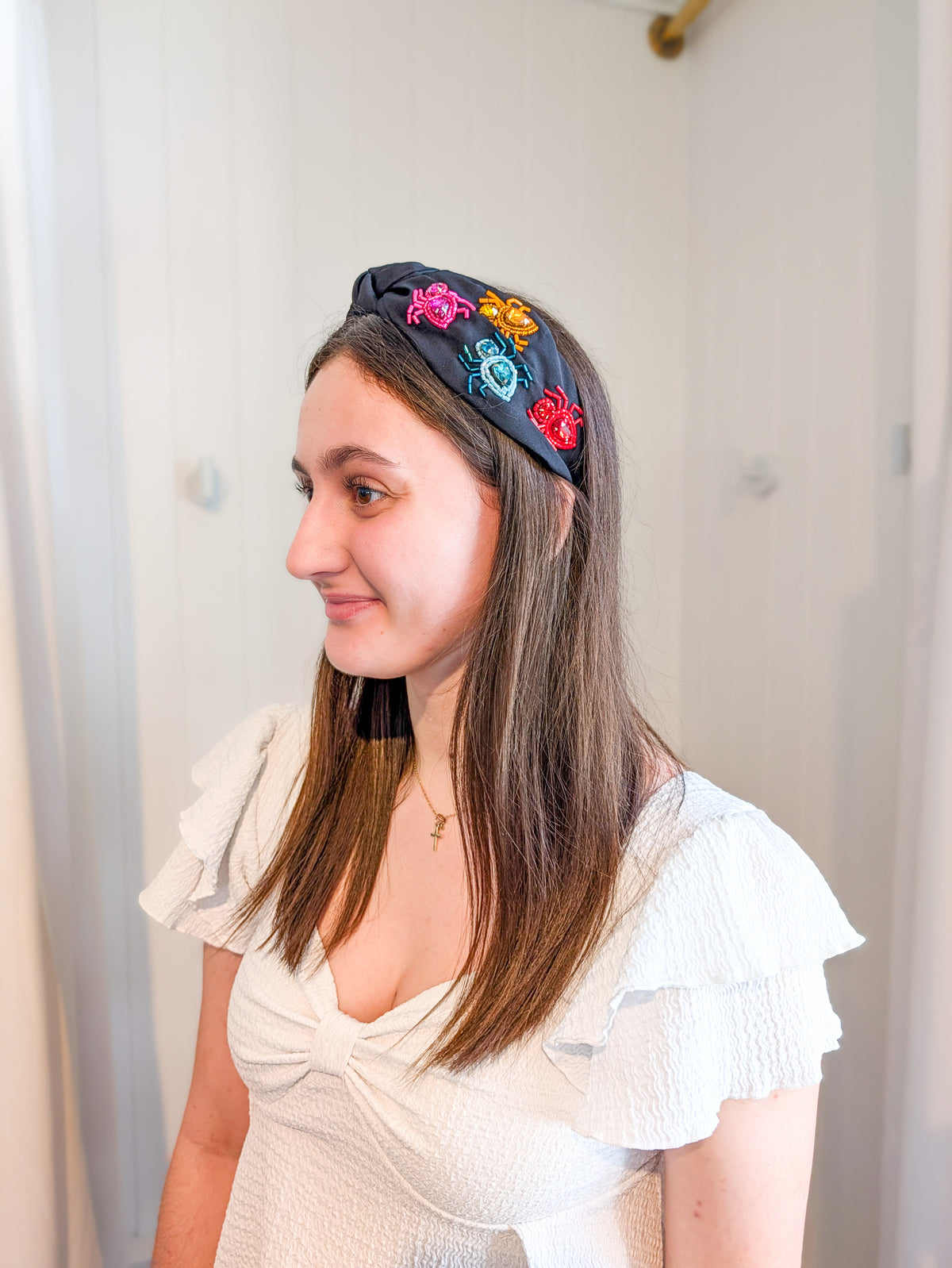 Large Gem Spider Multi Color Headband
