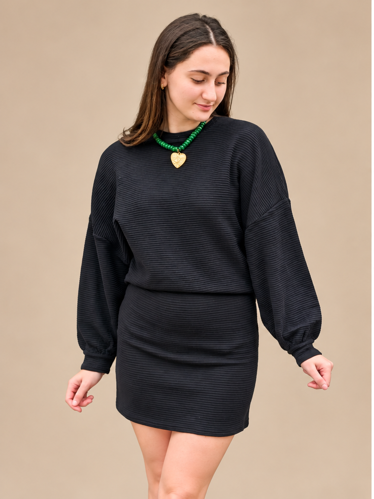 Crew Neck Dolman Sleeve Top