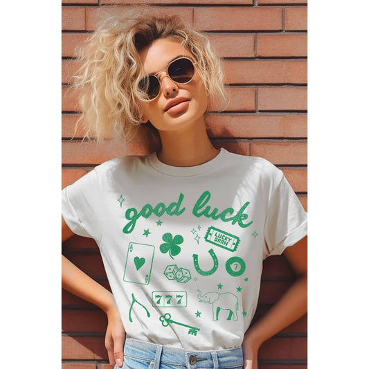 Good Luck Mineral Graphic Top