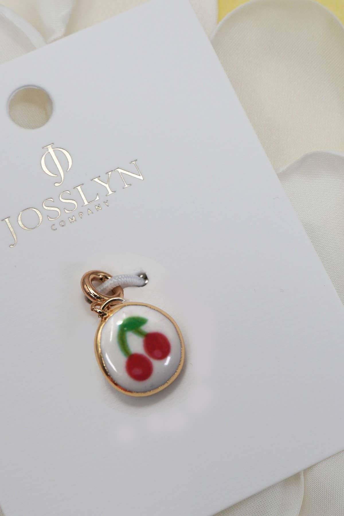 Charm Porcelain With Spring Ring Clasp