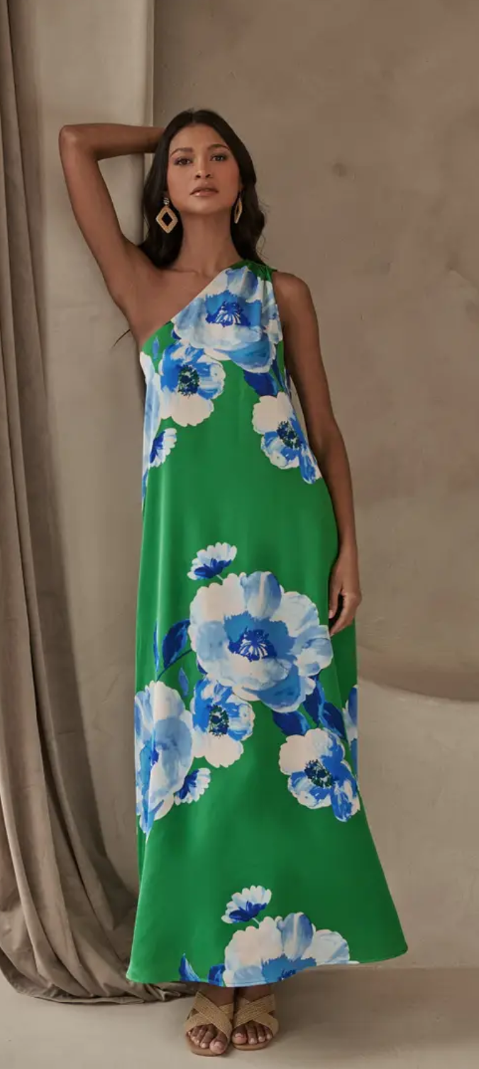 *FINAL SALE* Glena Floral Pleated Maxi Dress