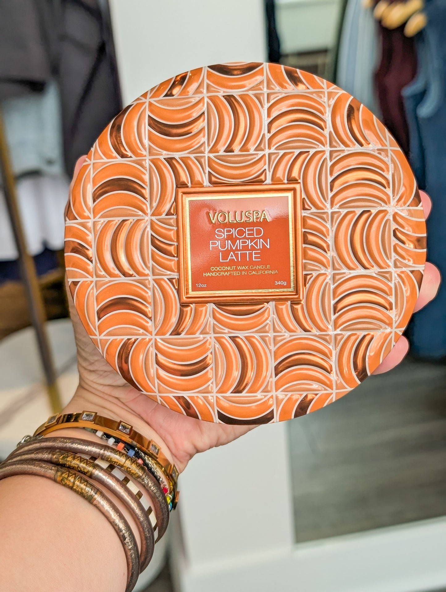 Spiced Pumpkin Latte Capsule 3 Wick Tin